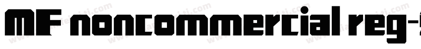 MF noncommercial reg字体转换